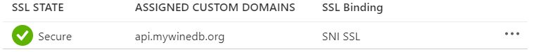 Custom domain line item after successful add